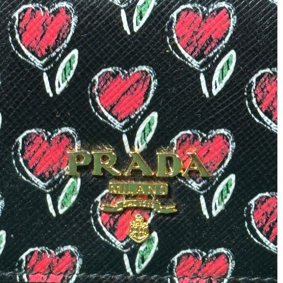 Prada Vitello Move Love Card Wallet Saffiano Leather - Picture 2 of 9